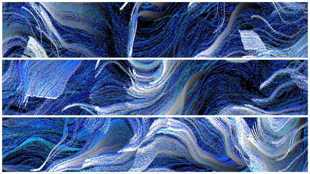 《互動藝術程式創作入門》學生作品
Loxi的〈Seawaves〉