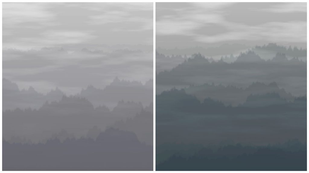 《互動藝術程式創作入門》學生作品
Loxi的〈Ink Mountains〉