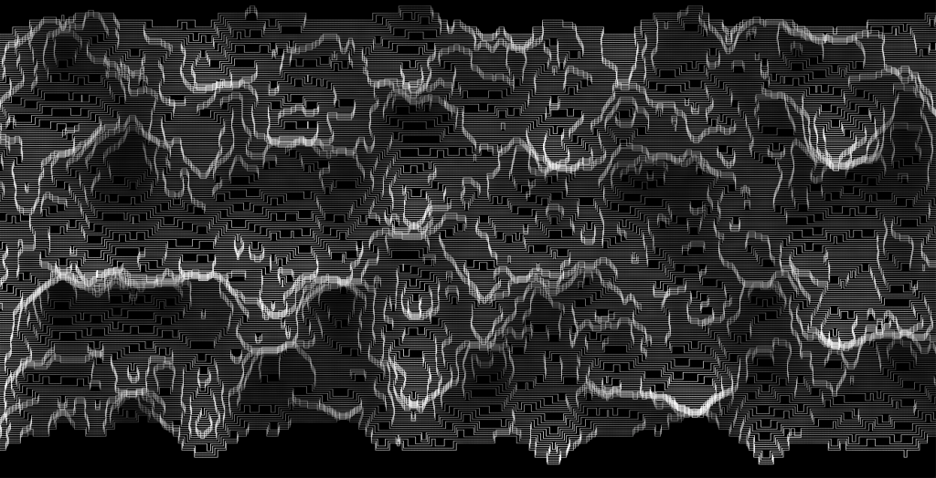 Perlin Noise 地形圖作品截圖