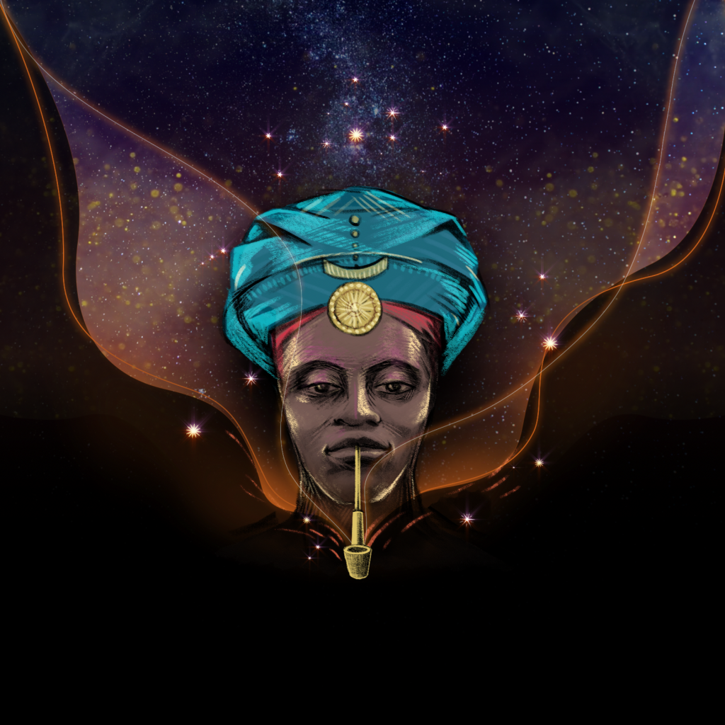光雕投影作品Chosi Chosi ©Xabiso Vili, Inka Kendzia, Elise Wessels, Jason Stapleton, art by Faith XLVII, music by Yoyouno