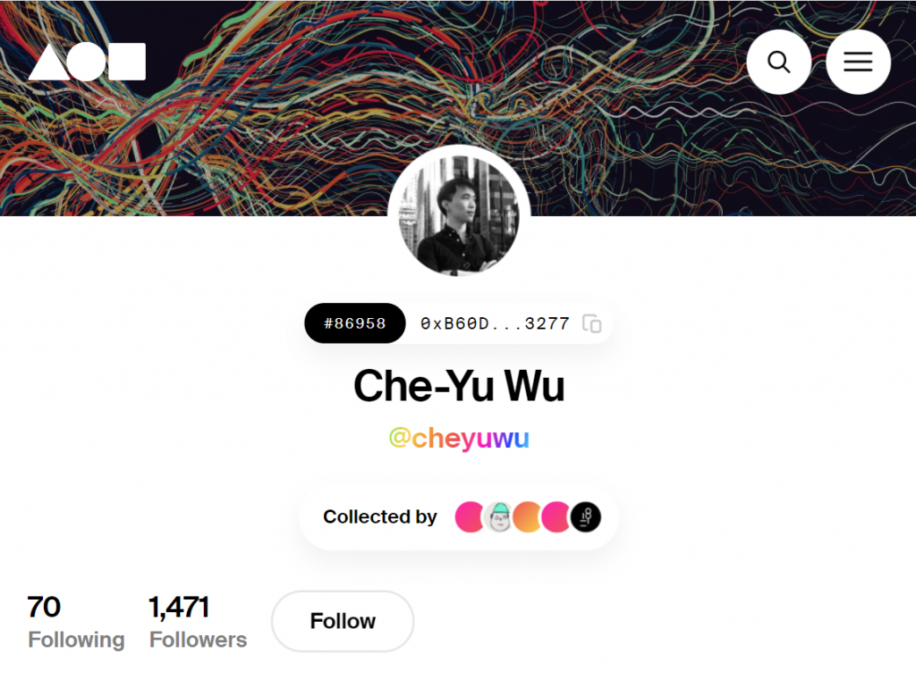 吳哲宇的Foundation頁面