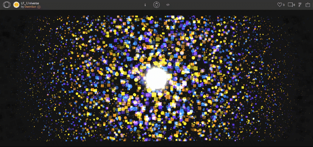 《Universe》作品截圖（藝術家：孫宇）